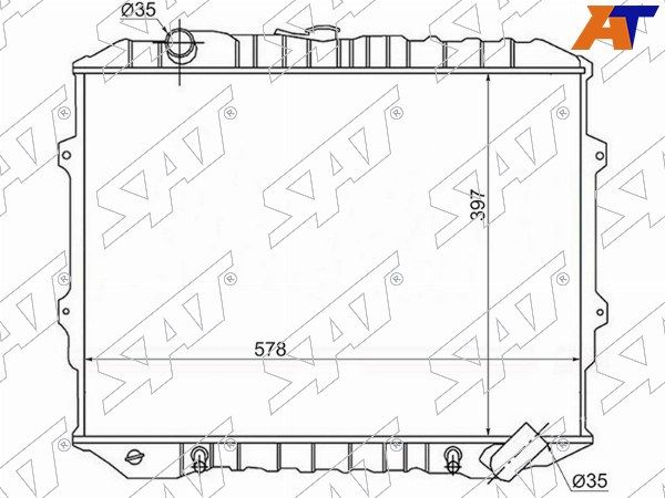 Радиатор Mitsubishi Montero