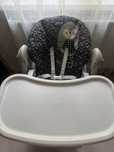 Scaun de masa Chicco Polly Easy, 4roti, Pinguin (Albastru), 6+luni