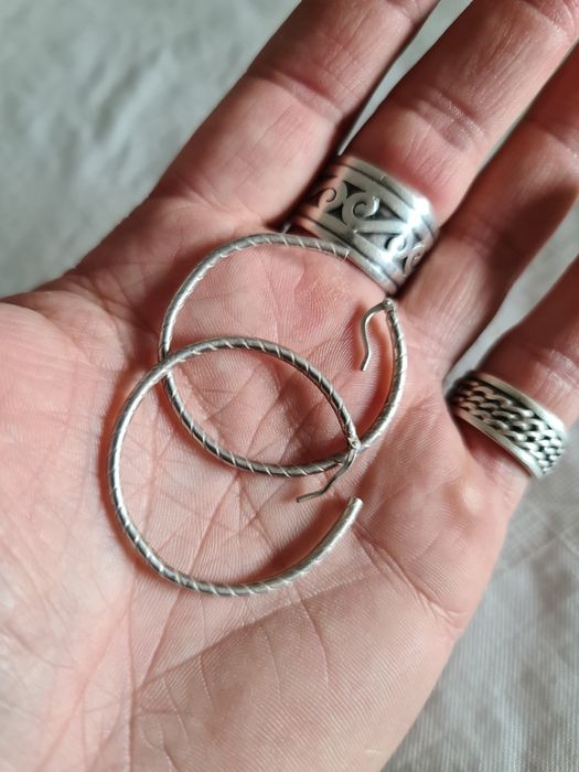 N cercei argint 925 noi , 4 cm latime