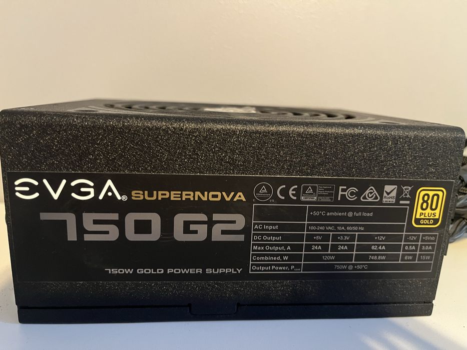 Sursa EVGA SuperNOVA 750 G2, 750W, 80 Plus Gold, PFC Activ