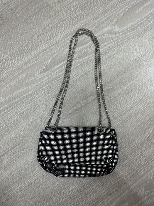 Сумка pull&bear со стразами прямоугольная