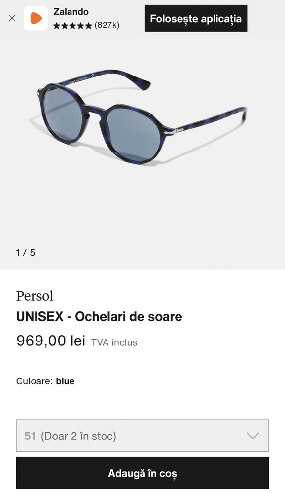 Vand ochelari de soare Persol PO3255S 109956 51