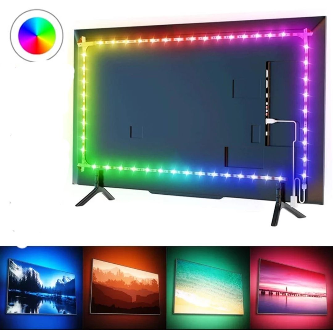 Светодиодна мулти-цветова лента-RGB,SMD 2835, 300 LED, DC-12 V