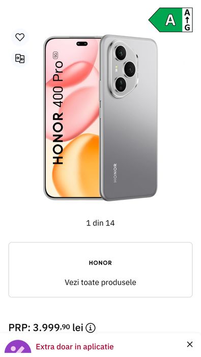 Honor 400 pro nou / schimb cu iPhone 15 pro