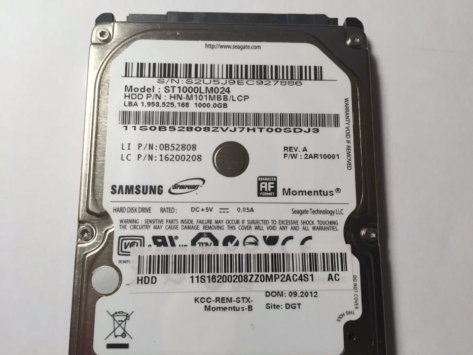 НДД 1 тб жесткий диск для ноутбука HDD