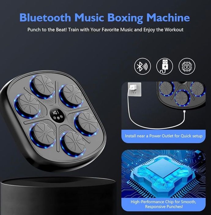 Интелигентна боксова машина с музика, Bluetooth връзка, LED дисплей