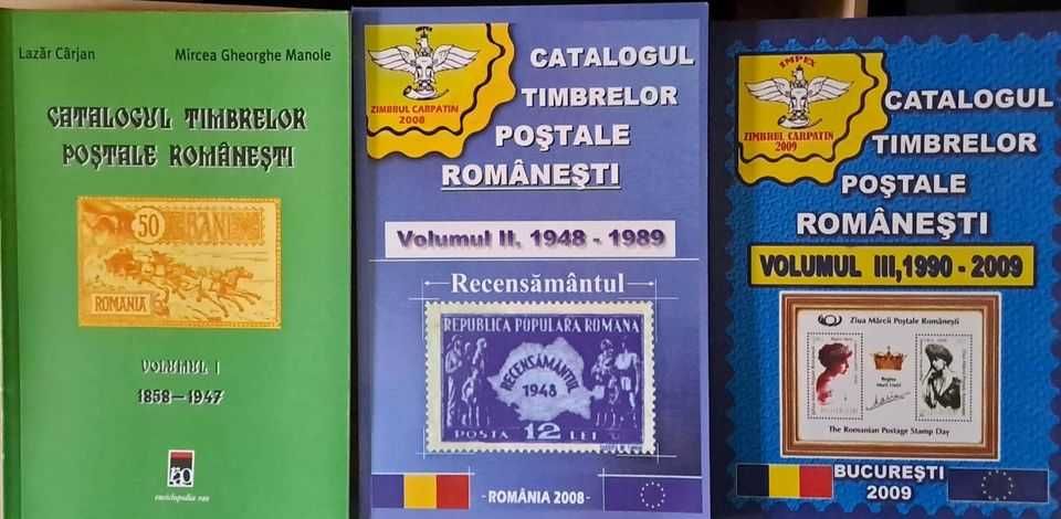 Oferta! SET 3 Cataloage Vol I,II si III Timbrelor Postale Romanesti