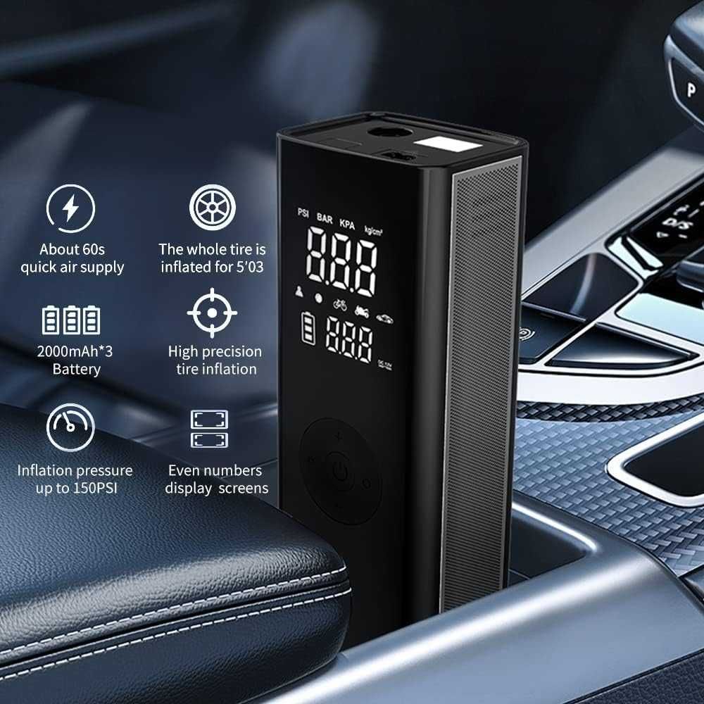 Електронен Компресор С Зарядно, Фенер, 120W