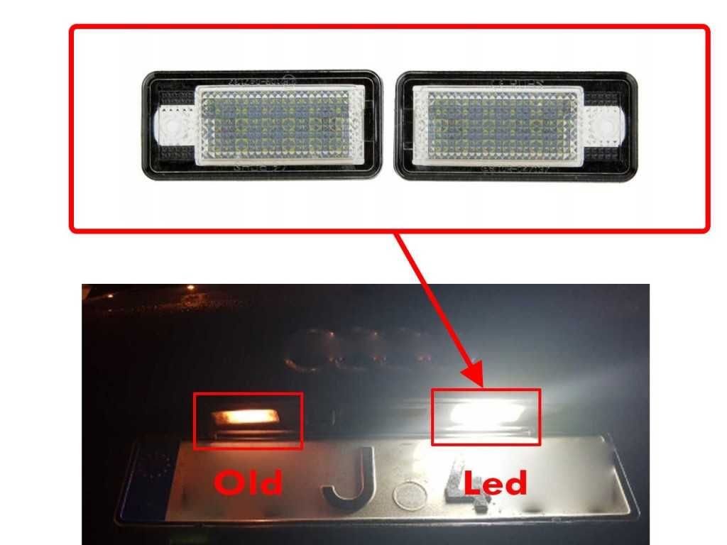 LED Плафон за регистрационен номер Audi A3,A4,A5,A6,A8,Q7