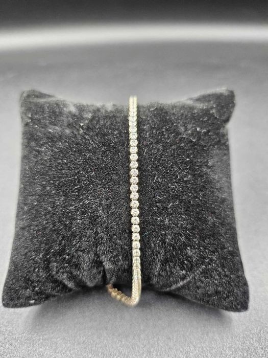 Hope Amanet P5-Bratara de aur galben cu pietre albe 14K/585-3.03GR