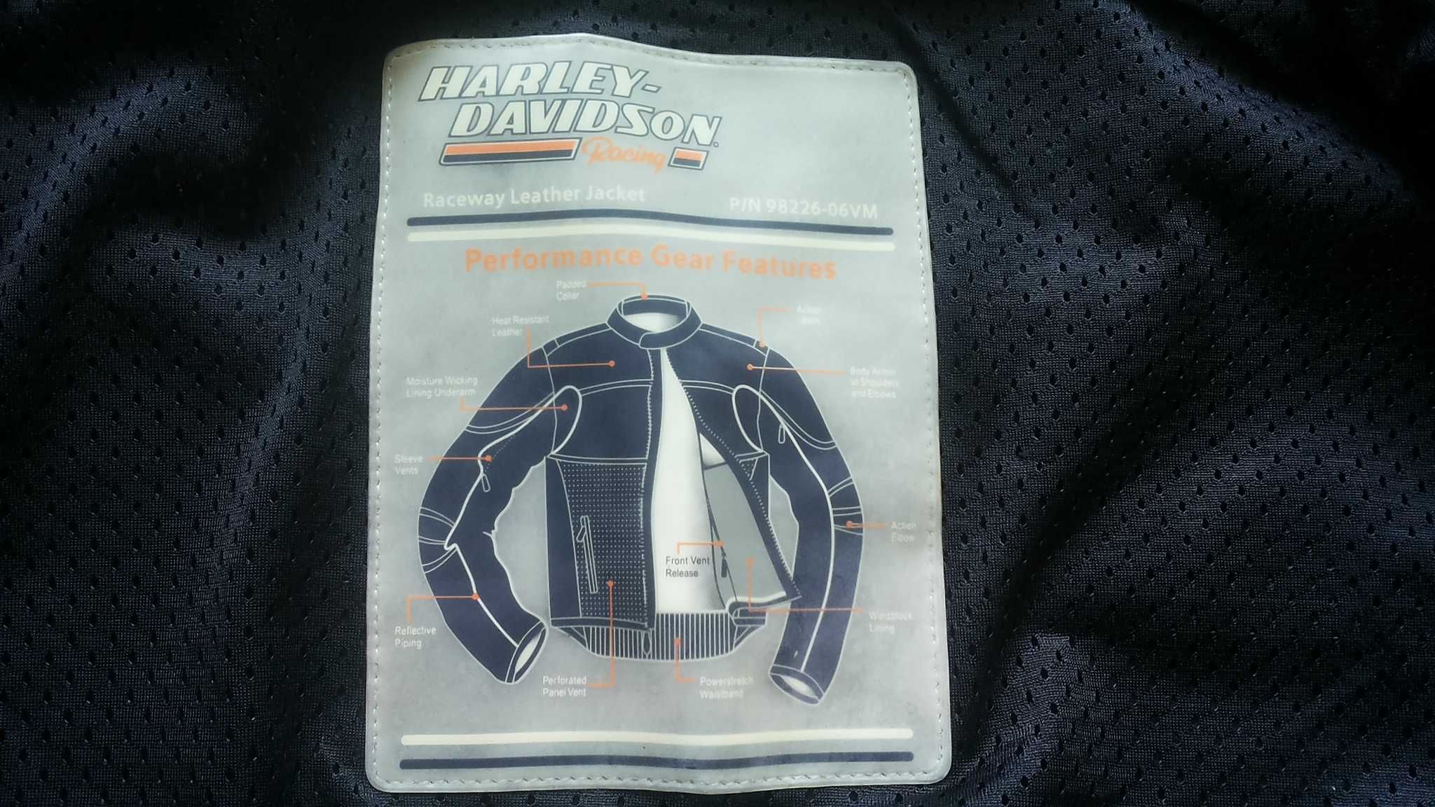 HARLEY DAVIDSON Racing Leather Jacket размер 3XL мото яке 8-27