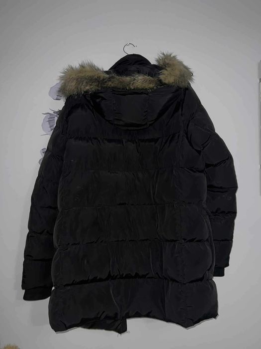 Geaca Iarna Puff cu Blanita si gluga detasabila neagra