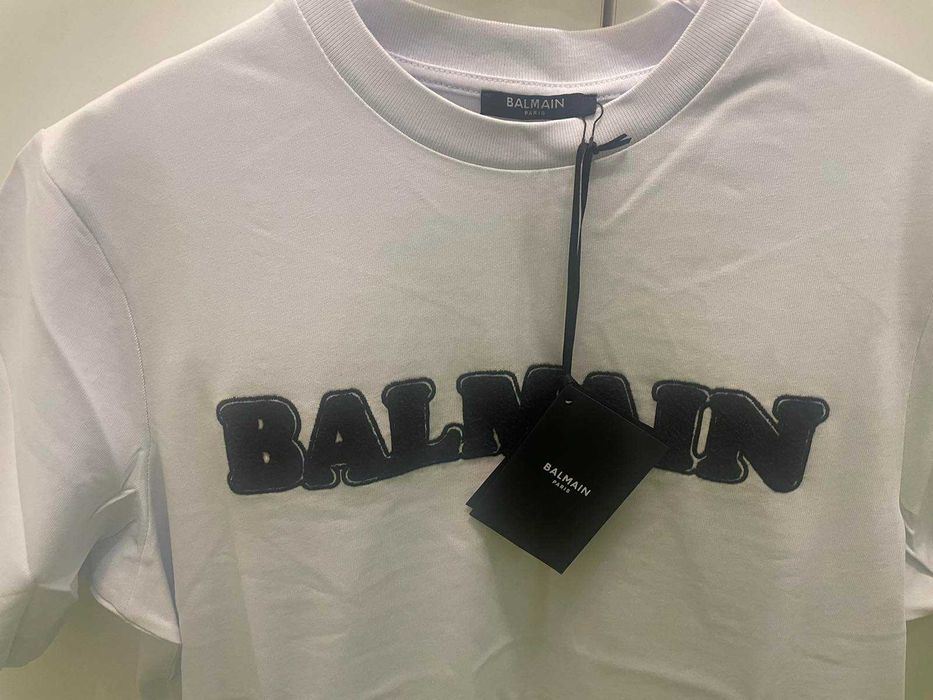 Мъжки тениски Balmain Paris размери S-2XL в черно и в бяло