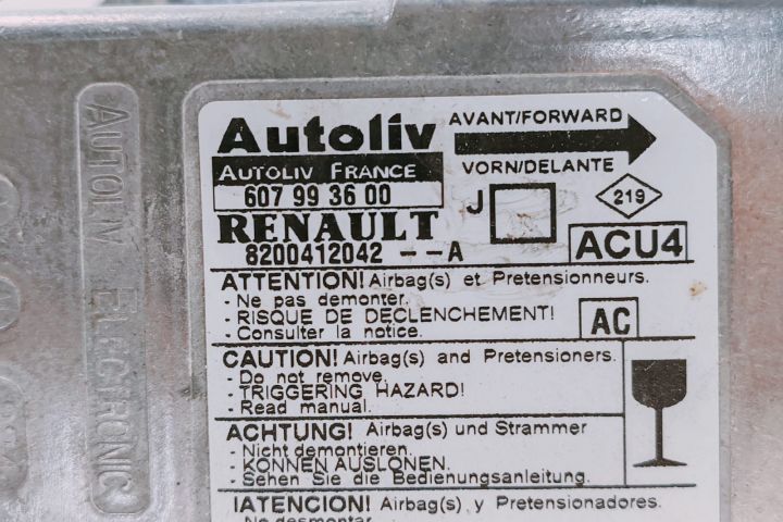 Calculator airbag Modul 8200412042A / 607993600 Renault Grand Scenic