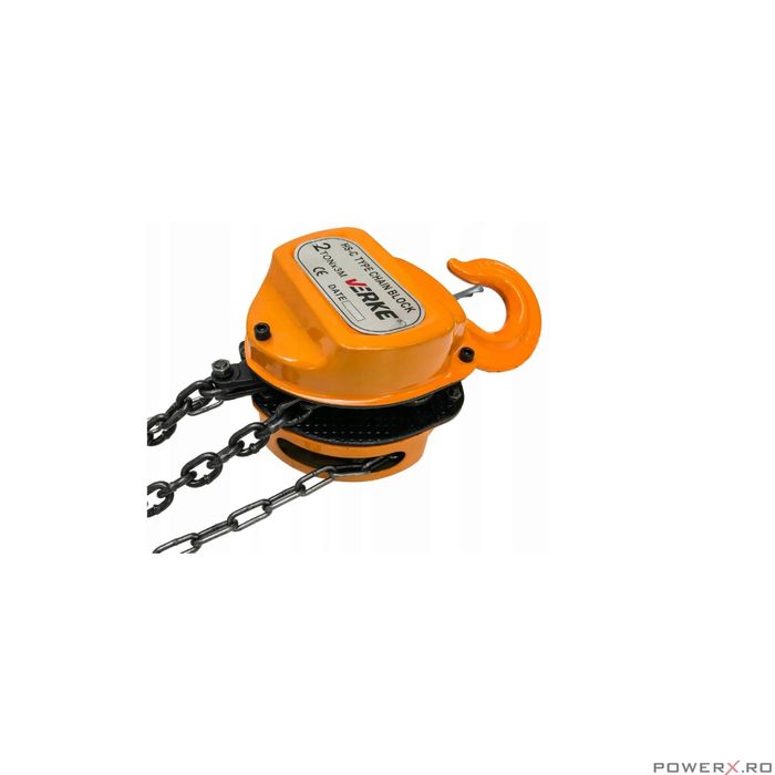 Macara, palan manual cu lant 2000 kg, 2 tone Verke