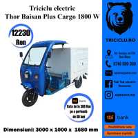 Triciclu Baisan Plus Cargo 1800W bena basculabila NOU