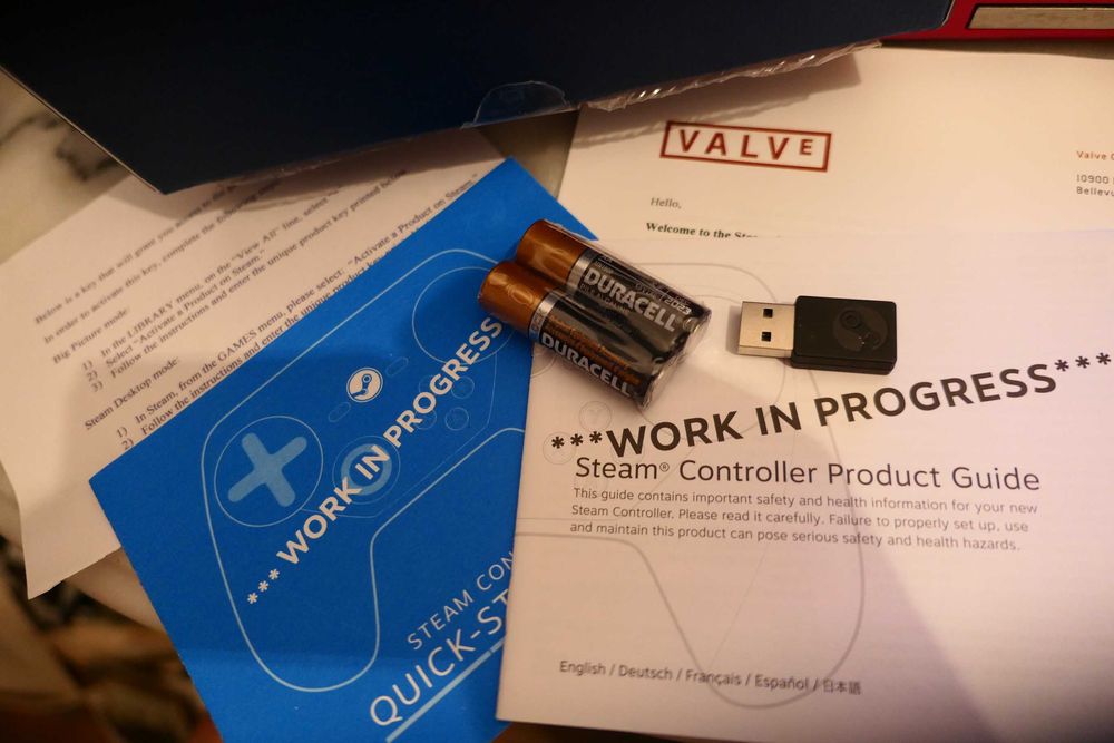 VALVE STEAM Controller Consola Gaming + Dongle SAMPLE USE ONLY - NOUA