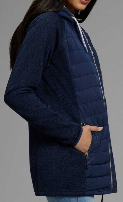 Polarino Jachetă DAMA glugă matlasată geaca hibrid primăvară/toamnă