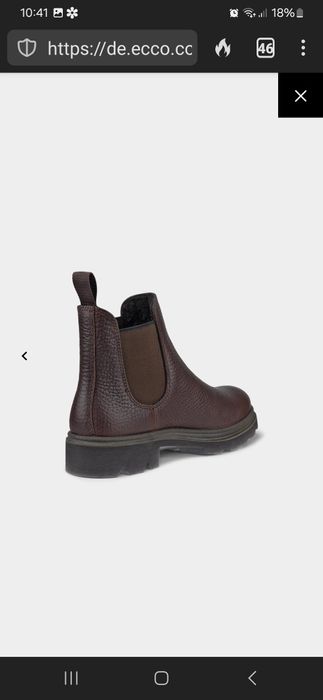 НОВИ ECCO боти естествена кожа EU39