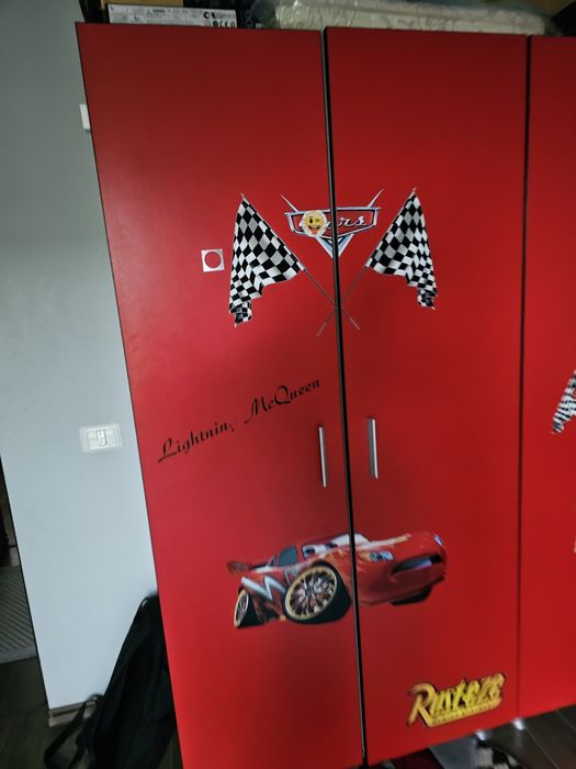Dulap si comoda copiii Fulger Mcqueen