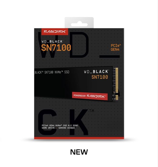 SSD Western Digital Black SN7100, NVMe™ M.2, 1TB