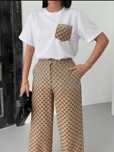 Compleu dama cu tricou