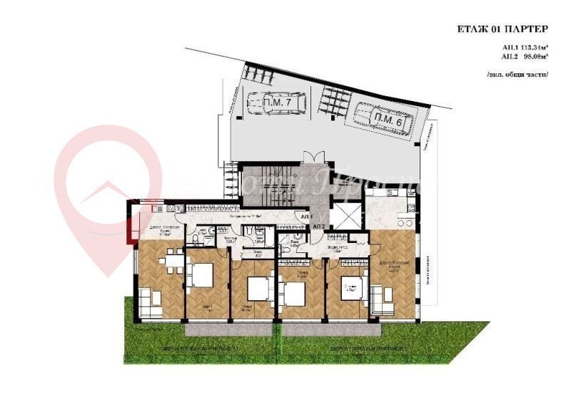3-стаен в София-Манастирски Ливади площ 114 цена 171000