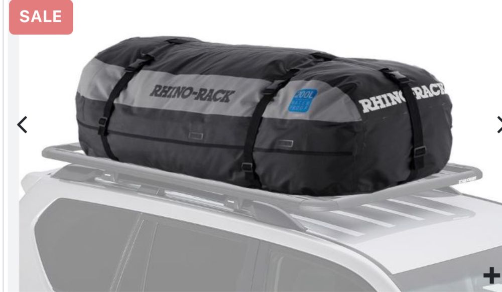 Geantă transport bagaje plafon auto Rhino Rack 500 litri - este nouă