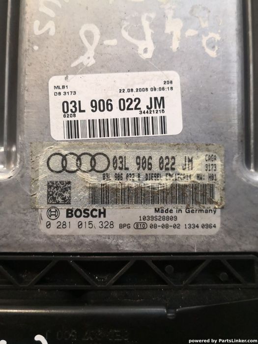 Calculator ECU AUDI A4 IV (8K2, B8) [ 2007 - 2015 ] TDI (CAGA, CJCA, CMEA, CMFA) 105KW|143HP BOSCH 0281015328 OEM 03l906022