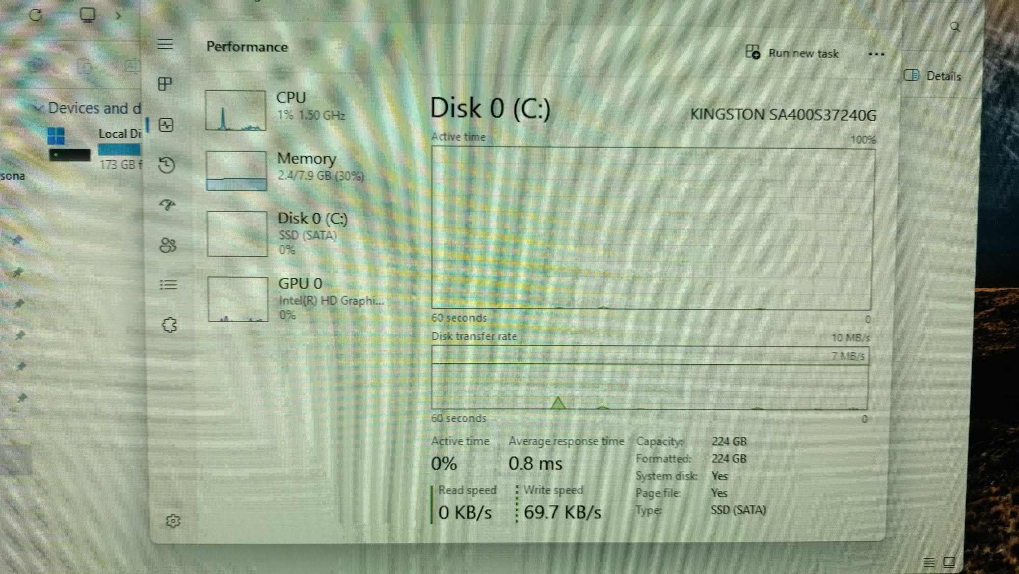 HP ProDesk 400 G4 SFF i5-7500 8GB RAM si 240GB SSD