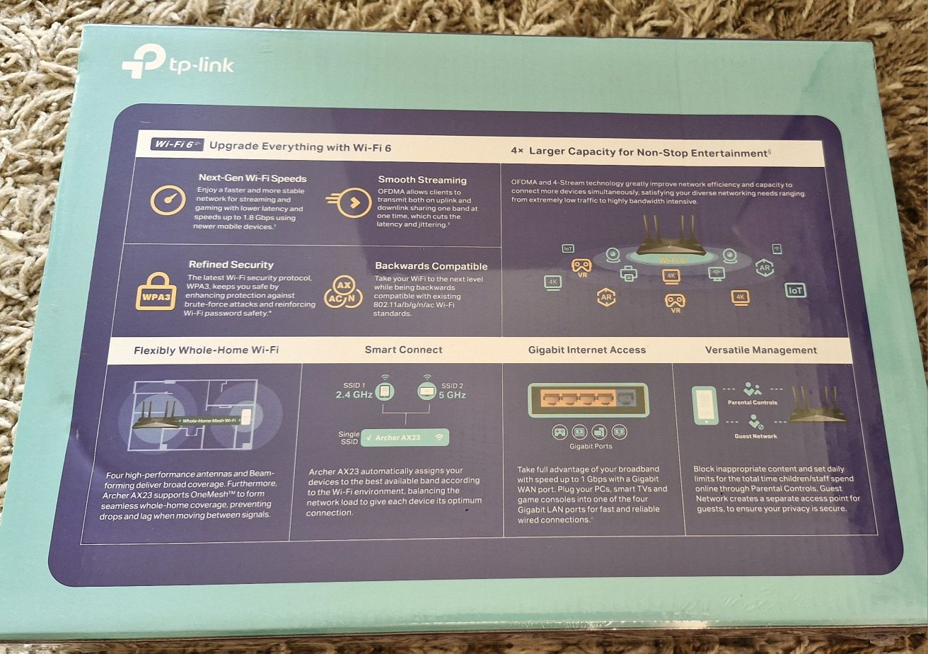Безжичен рутер Tplink AX1800 dual Band