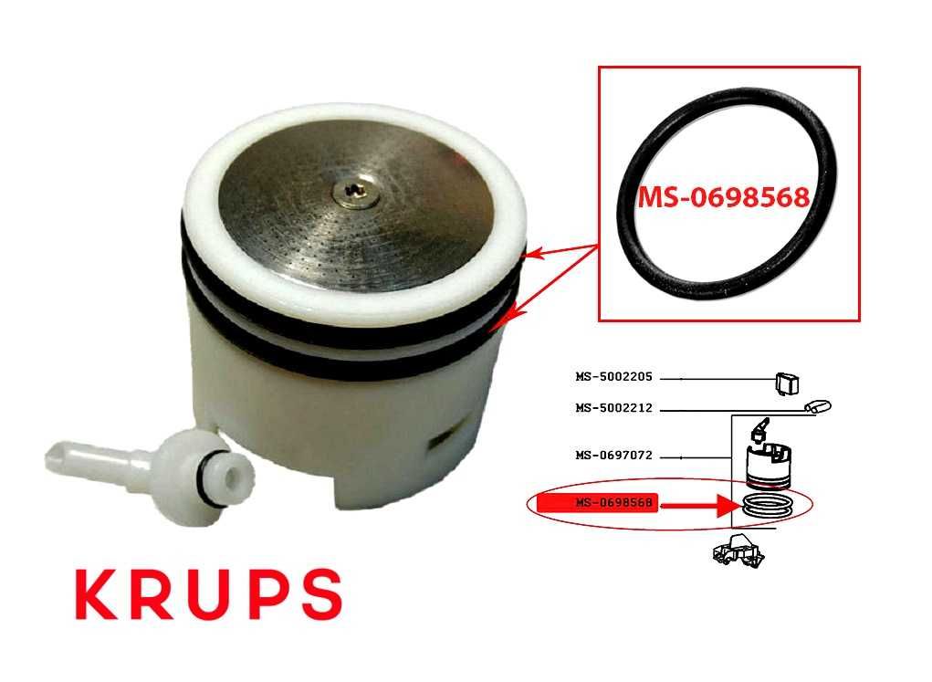 Krups Espressor Garnituri O-ring MS-0698568 (2 buc) VASELINA GRATIS!