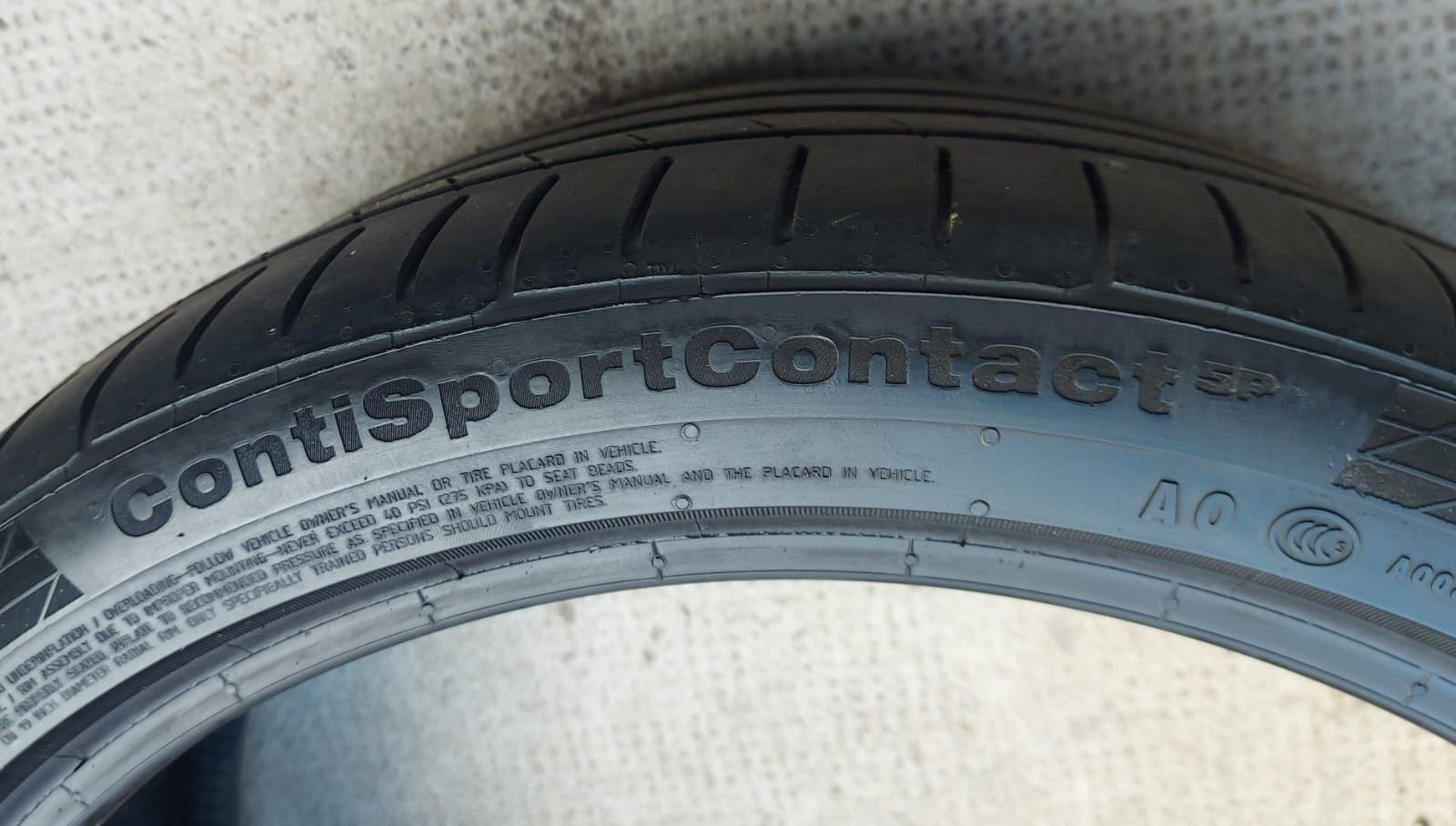 Set 2buc 255/35 R19 96Y XL Continental ContiSportContact 5P AO vară