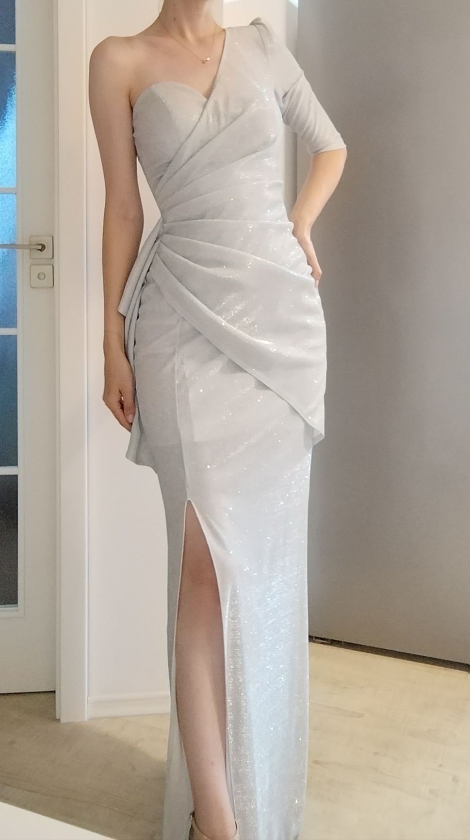 Rochie argintie, mărime 34/XS