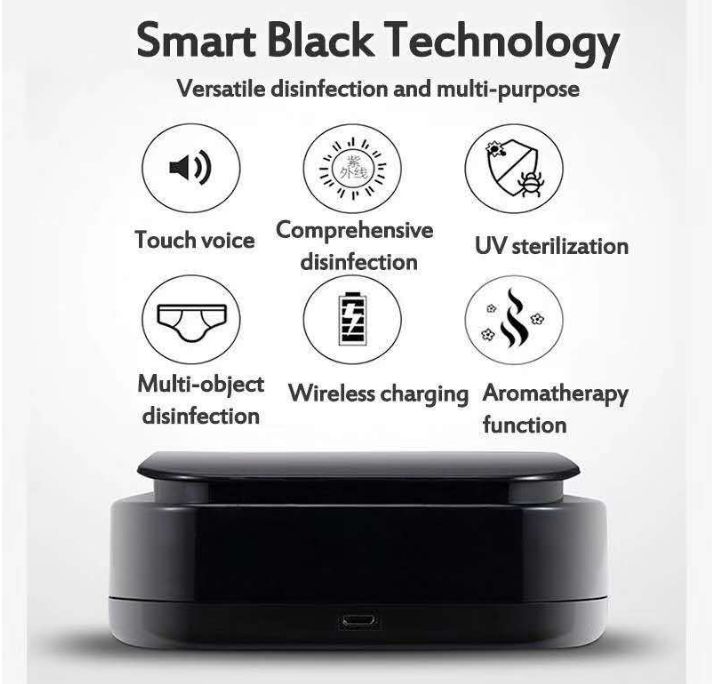 Sterilizator portabil UV multi-functional + incarcator wireless