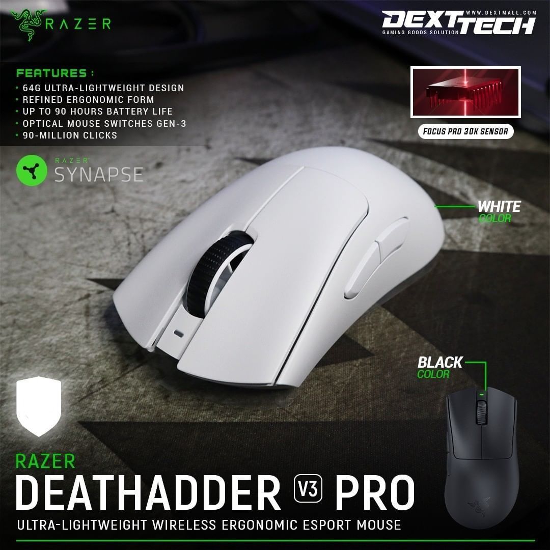 СКИДКА! Razer Deathadder V3 PRO Superlight  Беспроводная мышка/мышь