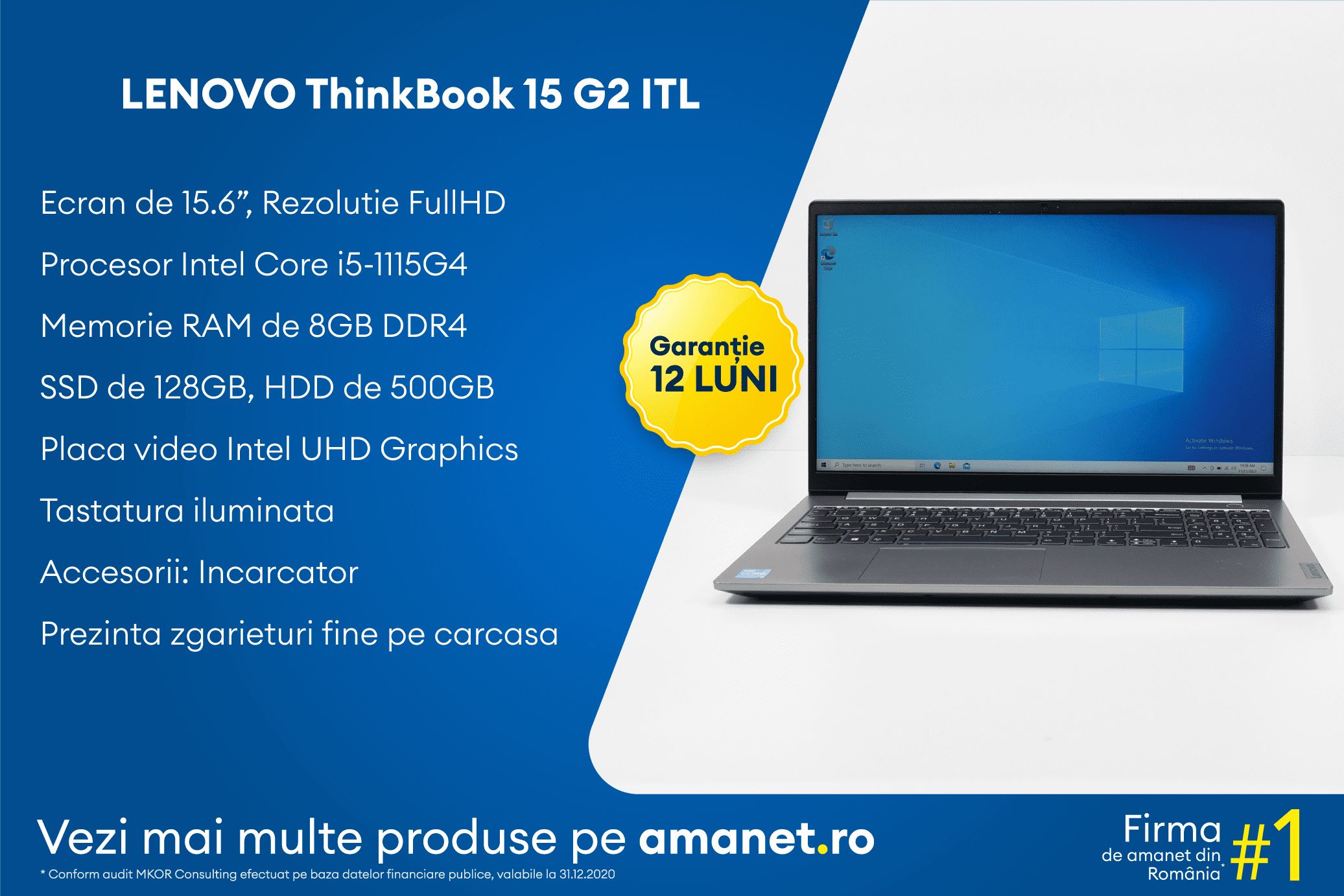 Laptop Lenovo ThinkBook 15 G2 ITL - BSG Amanet & Exchange