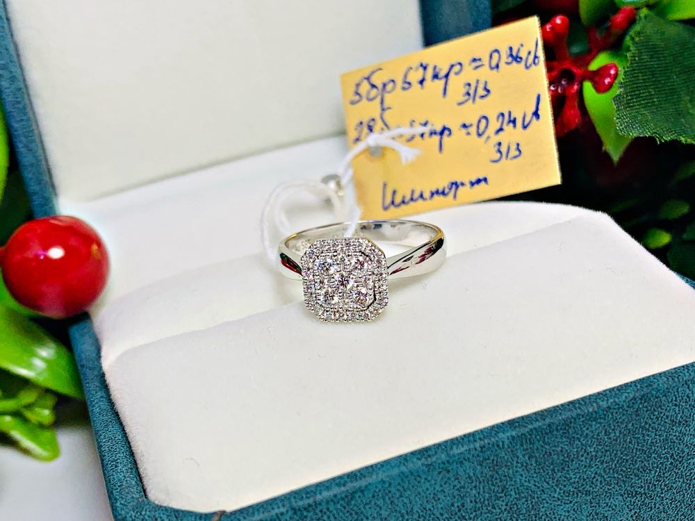 Благородное и элегантное бриллиантовое кольцо