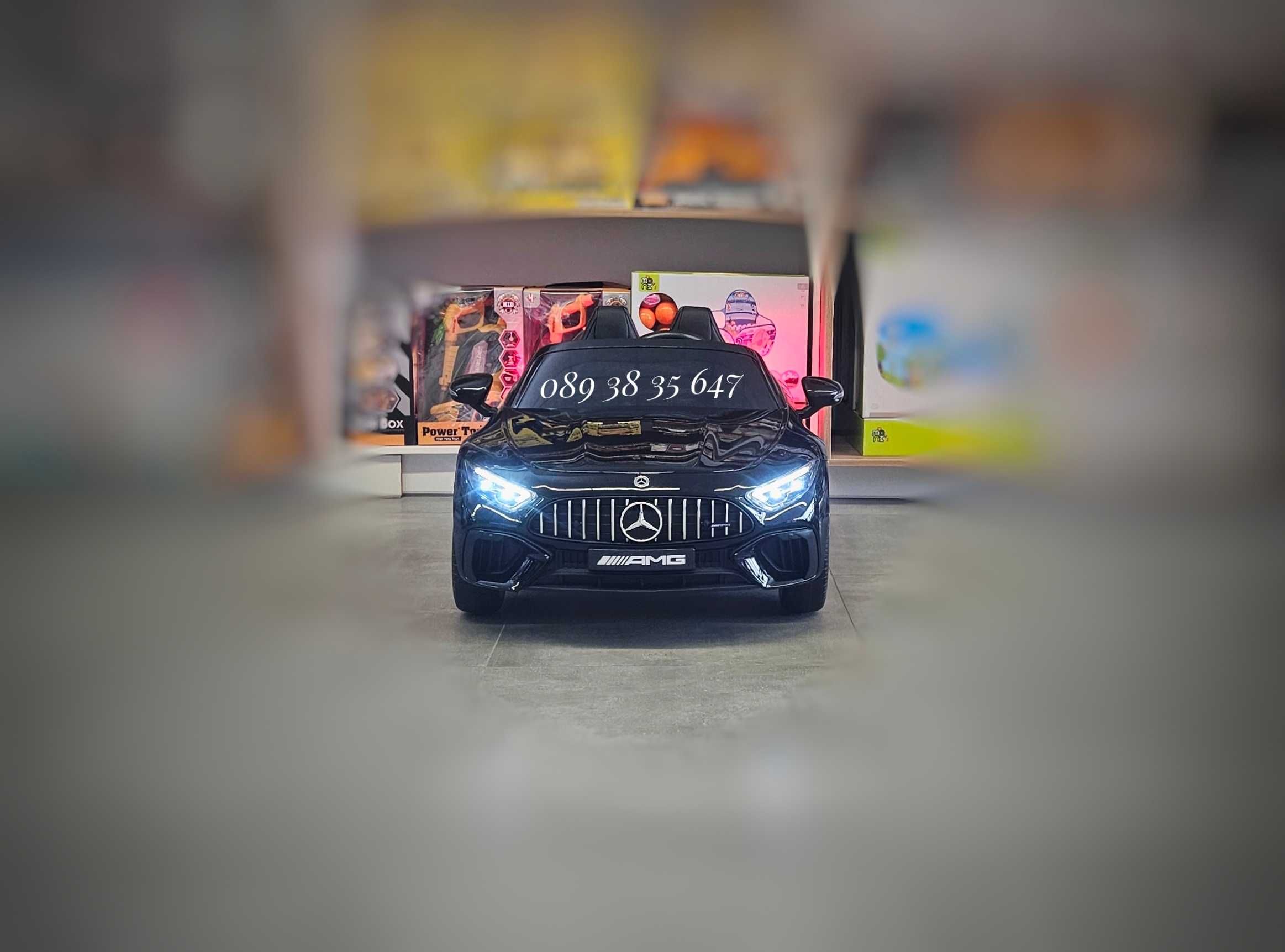 ПРОМОЦИЯ!НОВО!Акумулаторна кола Mercedes SL63 AMG с 12V,меки гуми,BT