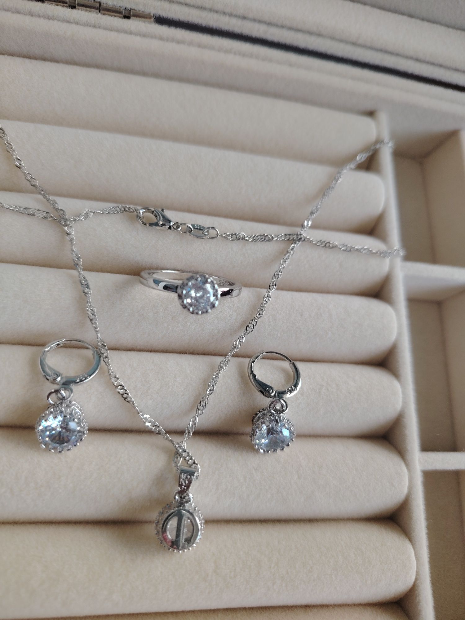 Set de bijuterii S925 cu zirconii size 7, 8