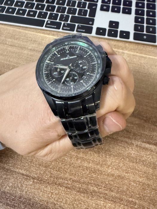 JACQUES LEMANS Liverpool Quartz Black Men's Watch