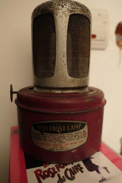 ANTI FROST LAMP Made IN ENGLAND Lampa anti inghet metal VINTAGE