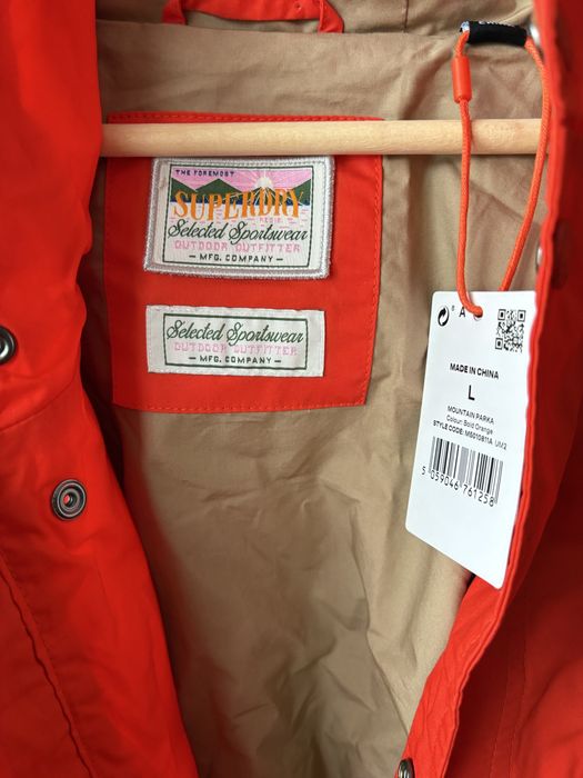 Superdry Men's Mountain Parka Jacket (мъжко яке парка, оранжево)
