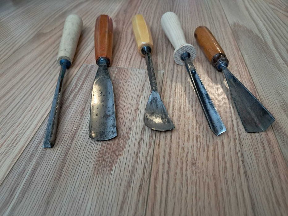 Set dalti sculptura lemn