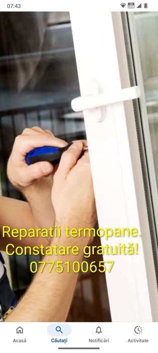 Termopane/ Reparatii/ Reglaje.
