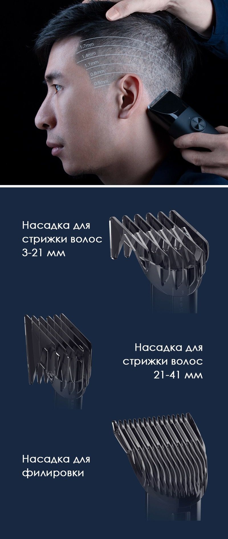 Машинка для стрижки волос Xiaomi Mijia Hair Clipper