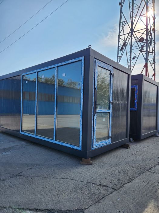 Vand container gri antracit 6x2,4 o usa un geam 2.799€