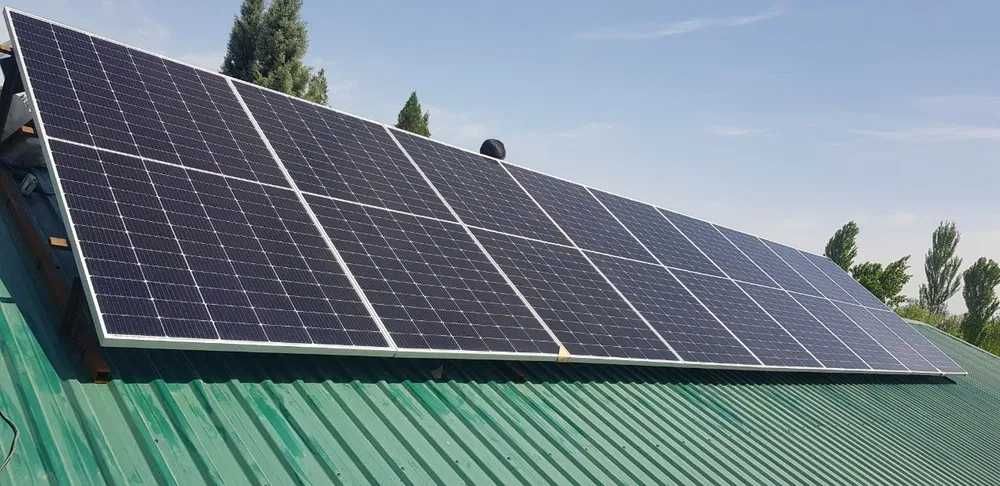 Установка солнечный панели On Grid и Off Grid система