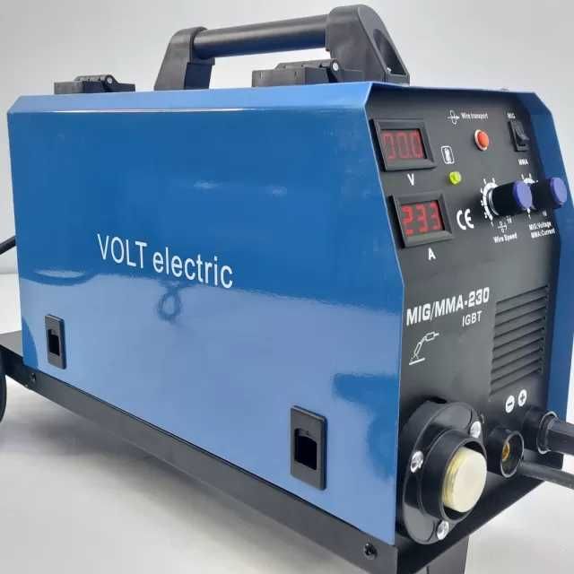 МИГ/ММА Телоподаващо 230A с електрожен IGBT VOLT ELECTRIC 2 В 1