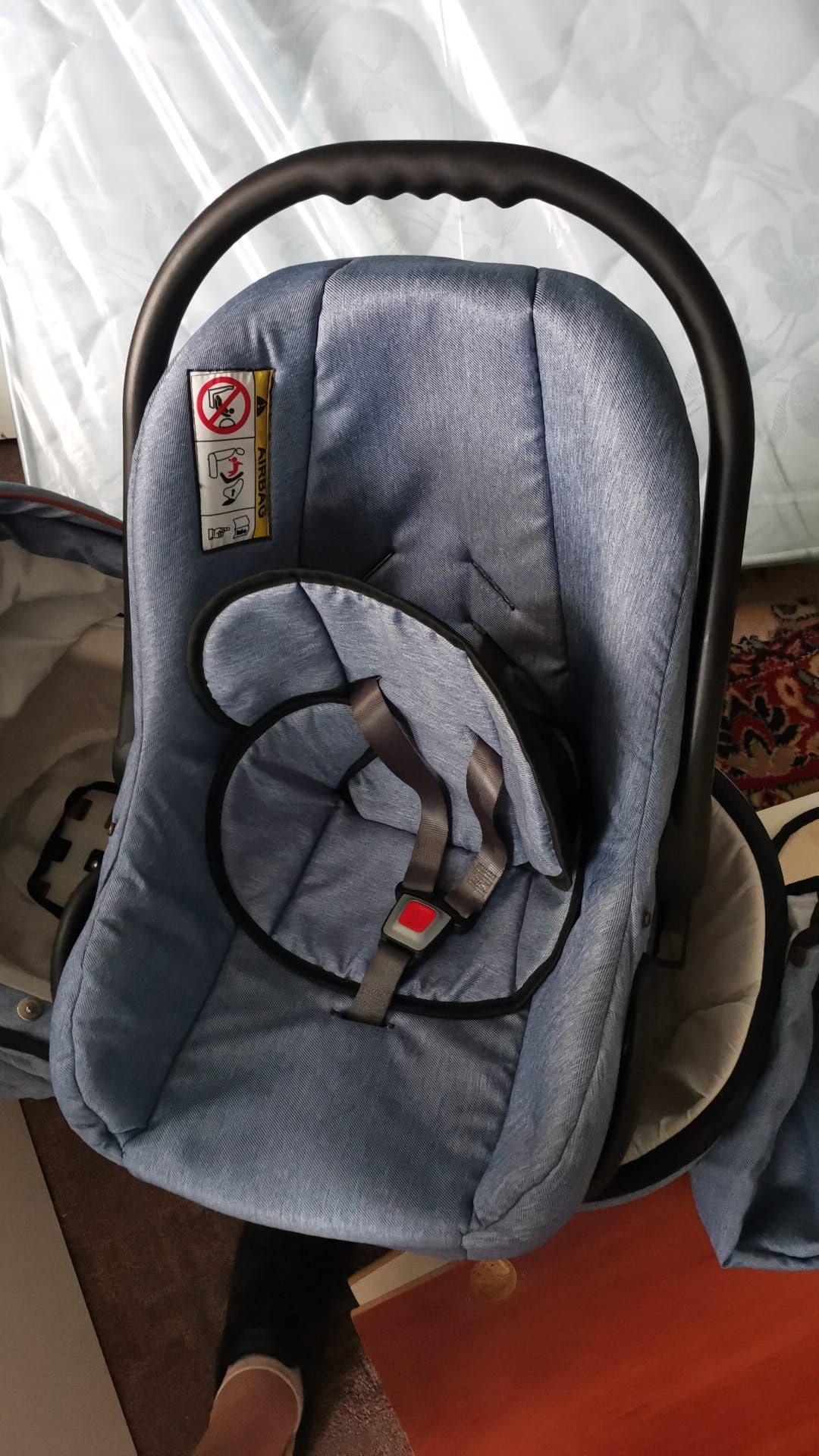 Căruț 3 in 1 Krausaman trend jeans prestige